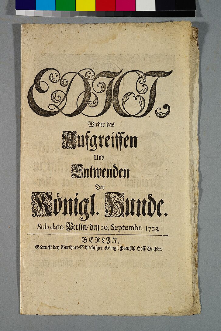 Text in Frakturschrift auf Papier.