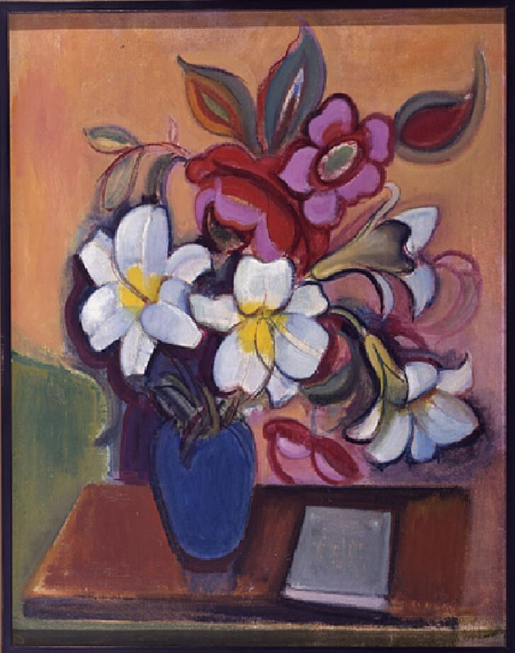 Rudolf Levy (1875–1944), Still Life with Madonna Lilies and a Book, 1942 Rudolf Levy (1875–1944), Still Life with Madonna Lilies and a Book, 1942