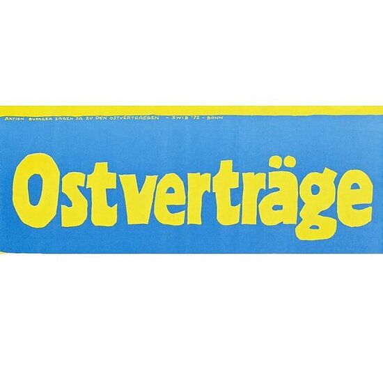 Plakatstreifen Ostverträge