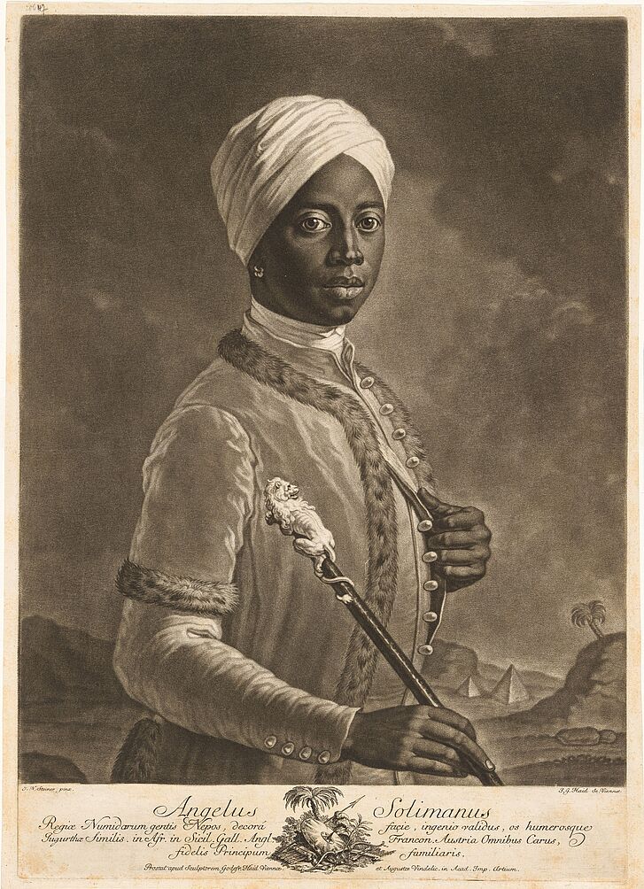 Johann Gottfried Haid after Johann Nepomuk Steiner, Angelo Soliman, Vienna, ca. 1760/65 