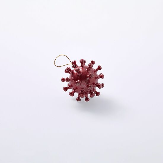 Weihnachtsbaumanhänger „WIRus“ in Form des Corona-Virus Weihnachtsbaumanhänger „WIRus“ in Form des Corona-Virus © DHM, I. Desnica