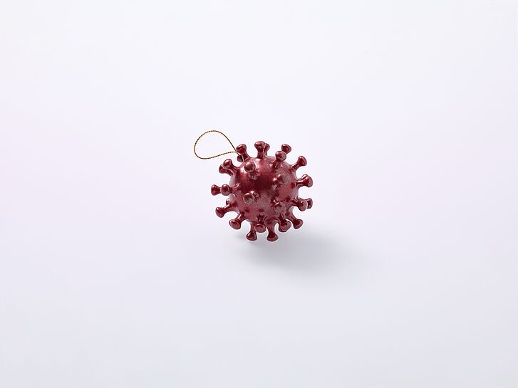 Weihnachtsbaumanhänger „WIRus“ in Form des Corona-Virus Weihnachtsbaumanhänger „WIRus“ in Form des Corona-Virus © DHM, I. Desnica