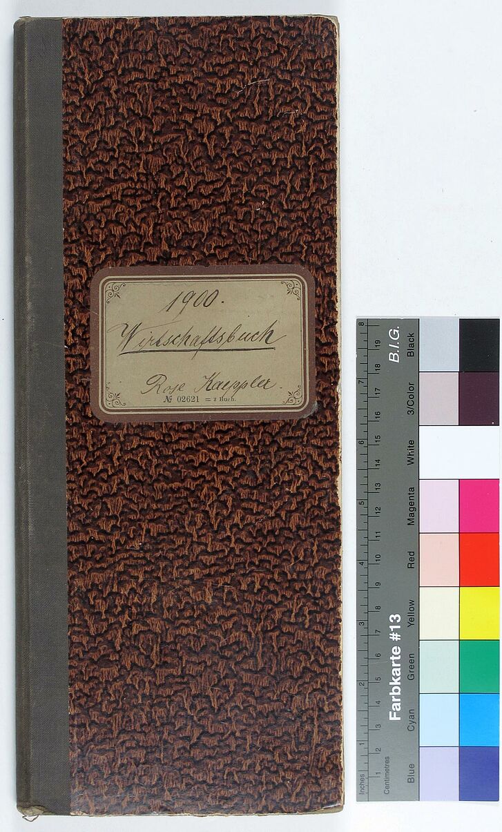 Wirtschaftsbuch von 1900.