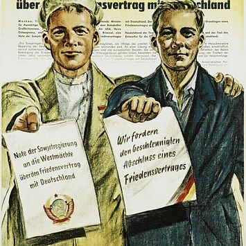 Plakat „Note der Sowjetregierung an die Westmächte”