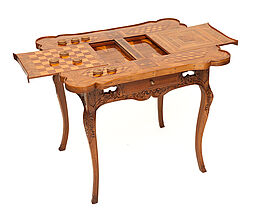 Game Table for Chess, Nine Men’s Morris and Tric-Trac, ca. 1750. Game Table for Chess, Nine Men’s Morris and Tric-Trac, ca. 1750. (Inv.Nr. KG 93/64)
