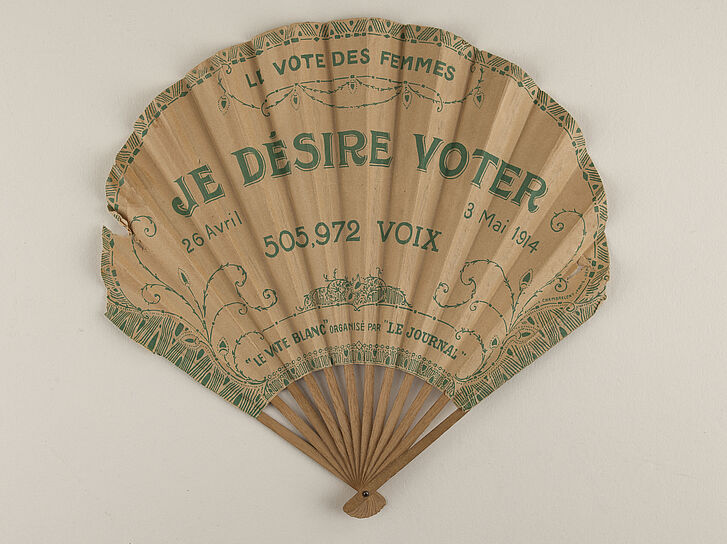 Fächer „Je désire voter“