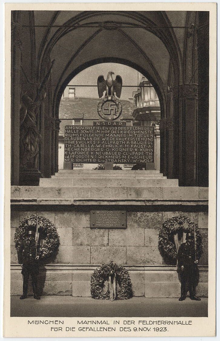 Mahnmal in der Feldherrnhalle.