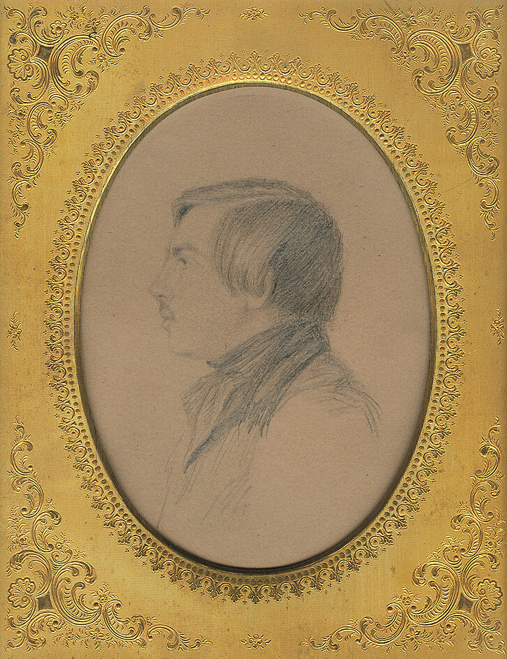 Porträt von Friedrich Engels im Alter von 19 Jahren Porträt von Friedrich Engels im Alter von 19 Jahren
