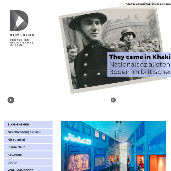 Screenshot vom Blog des Deutschen Historischen Museums.