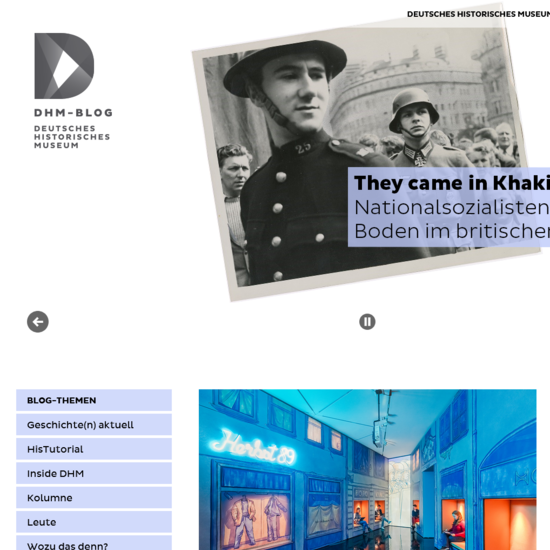 Screenshot vom Blog des Deutschen Historischen Museums.