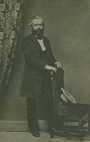 Historische Fotografie von Karl Marx Historische Fotografie von Karl Marx