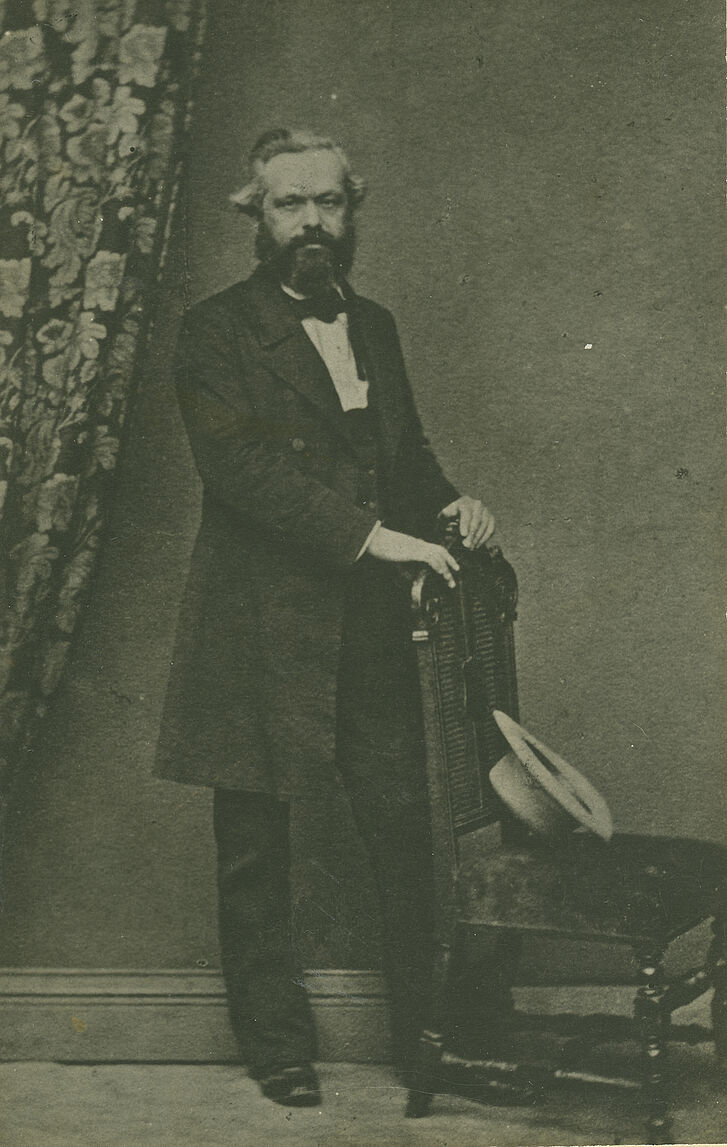 Historische Fotografie von Karl Marx Historische Fotografie von Karl Marx