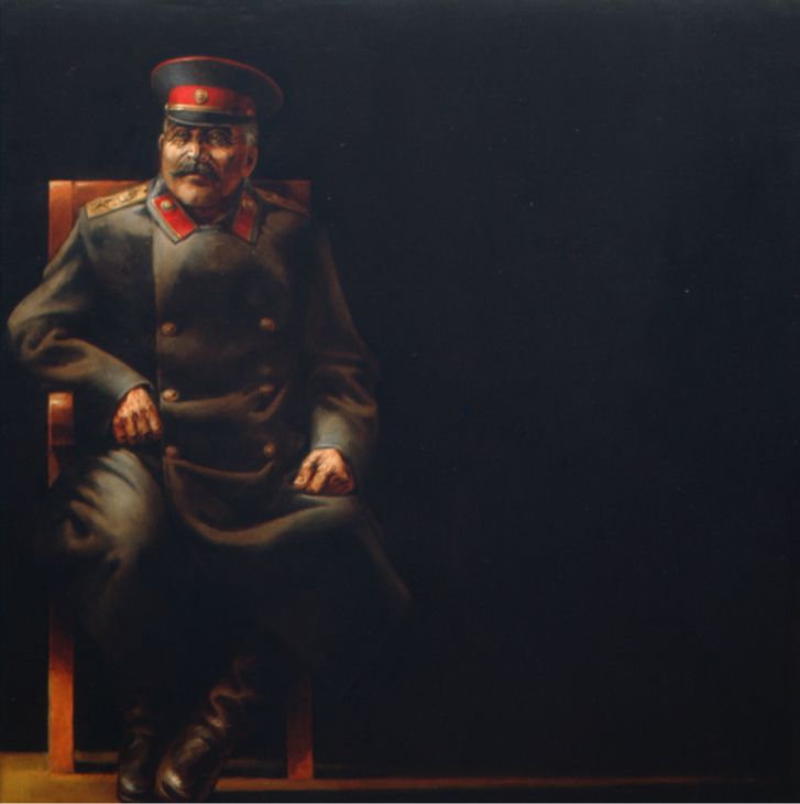 Komar & Melamid (b. 1943 and 1945), Yalta 1945, polyptych, detail (Stalin), 1986/87 Komar & Melamid (b. 1943 and 1945), Yalta 1945, polyptych, detail (Stalin), 1986/87