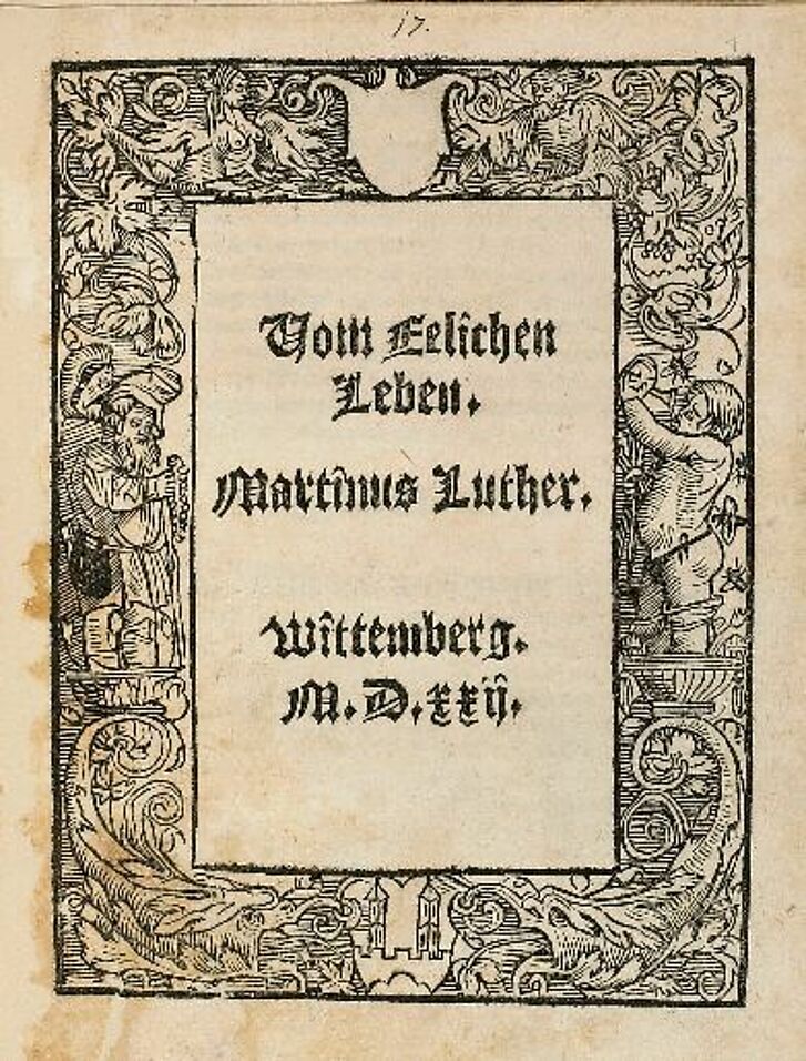 Titelblatt "Vom ehelichen Leben".