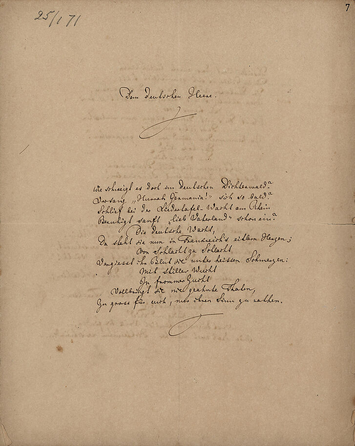 Gedicht „Dem deutschen Heere“ von Richard Wagner