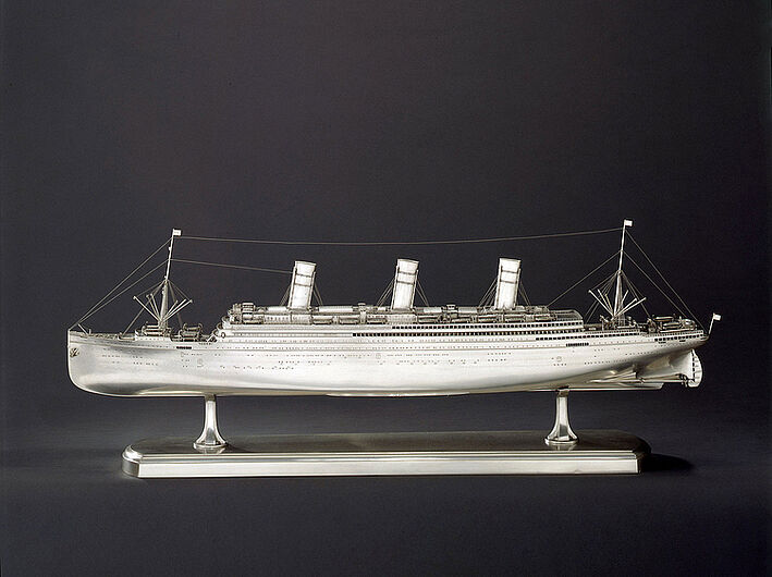 Wilkens, Model of the Luxury Steamboat "Imperator", 1912. Wilkens, Model of the Luxury Steamboat "Imperator", 1912. (Inv.Nr. Pro 64/53)