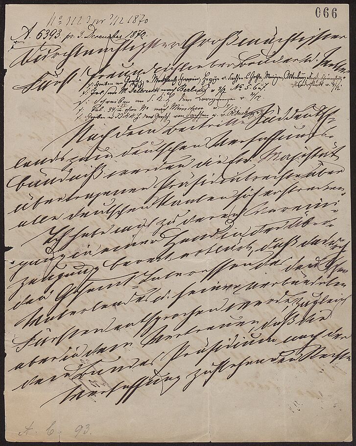 Handschreiben König Ludwigs II. von Bayern an König Wilhelm I. von Preußen vom 30. November 1870 („Kaiserbrief“)