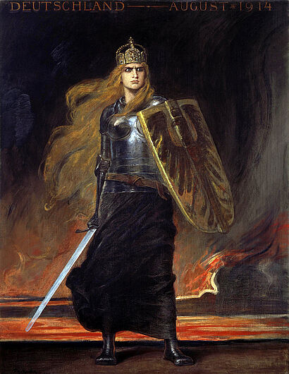Friedrich August von Kaulbach, Germania, 1914. Friedrich August von Kaulbach, Germania, 1914. (Inv.Nr. 1988/82)