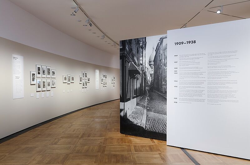 In the exhibition “Report from Exile – Photographs by Fred Stein” © DHM/David von Becker