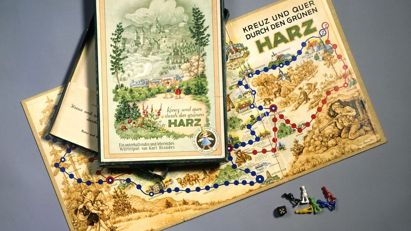 Das Brettspiel "Kreuz und Quer durch den grünen Harz".