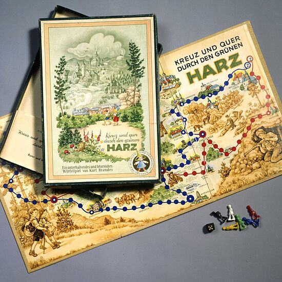 Das Brettspiel "Kreuz und Quer durch den grünen Harz".