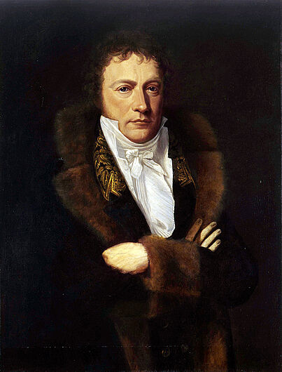 Gottlieb Schick, Wilhelm von Humboldt (1767-1835), 1808-1809. Von 1809 bis 1810 leitete Humboldt die Sektion für Kultur und Unterricht im preußischen Innenministerium. In seiner Amtszeit entstand ein Bildungssystem, das allen Schichten Bildung ermöglichen sollte. (Inv.Nr. Gm 97/19)