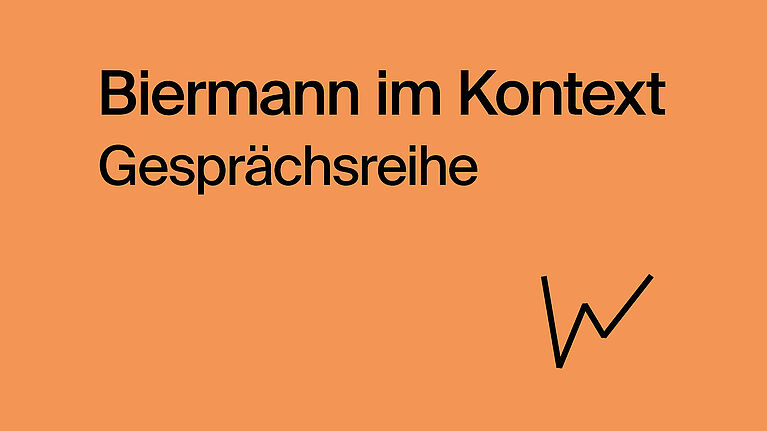Flyer zur Gesprächsreihe "Biermann im Kontext".