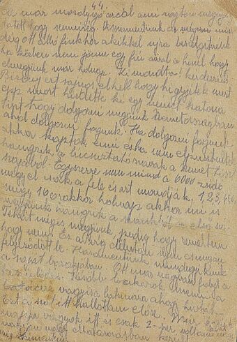 Vom Tagebuch übertragene Aufzeichnung von Sheindi Ehrenwald zur Ankunft im Vernichtungslager Auschwitz-Birkenau(Privatbesitz Sheindi Miller-Ehrenwald, Jerusalem