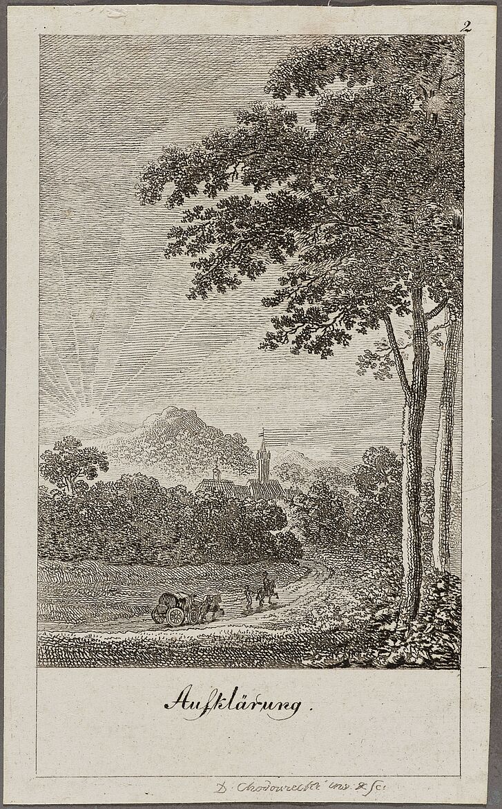 Daniel Nikolaus Chodowiecki, Allegorical print on the Age of Enlightenment, Göttingen, 1791
