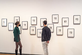 In der Ausstellung „Herlinde Koelbl. Angela Merkel Portraits 1991 – 2021” © DHM/Mathias Völzke