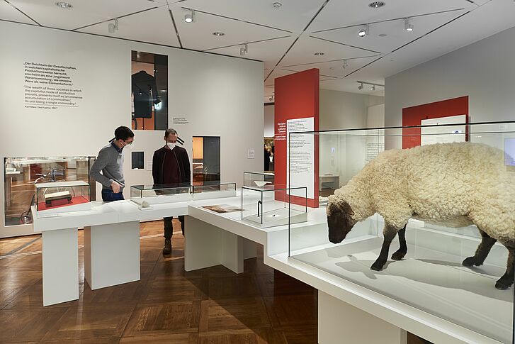 Ausstellungsansicht „Karl Marx und der Kapitalismus“