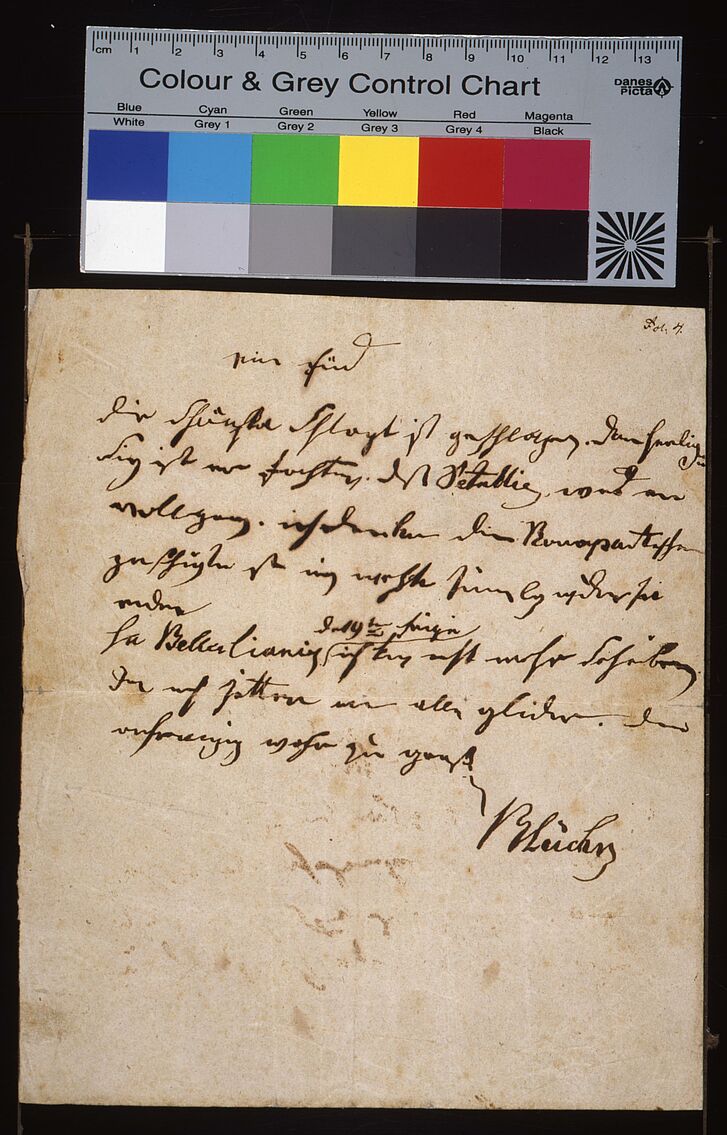 Brief von 1815.