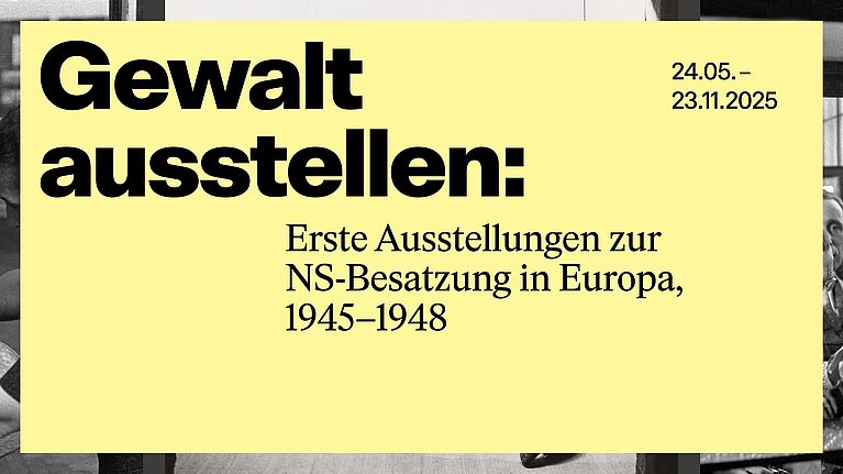Ausstellungsgrafik „Gewalt ausstellen”