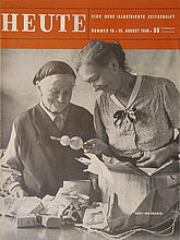 "Heute" Magazine with a Title Page on the CARE Fundraising Campaign, August 15, 1946. "Heute" Magazine with a Title Page on the CARE Fundraising Campaign, August 15, 1946. (Inv.Nr. Do2 94/2360)