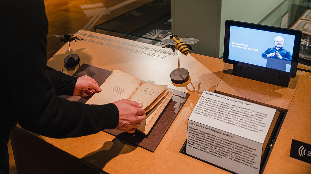 Eine inklusive Station in einer Ausstellung