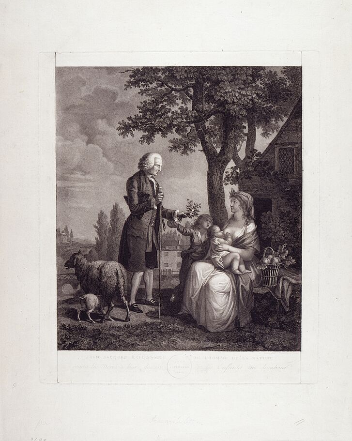 Augustin Legrand, Jean-Jacques Rousseau or the Man of Nature, Paris, 1795 