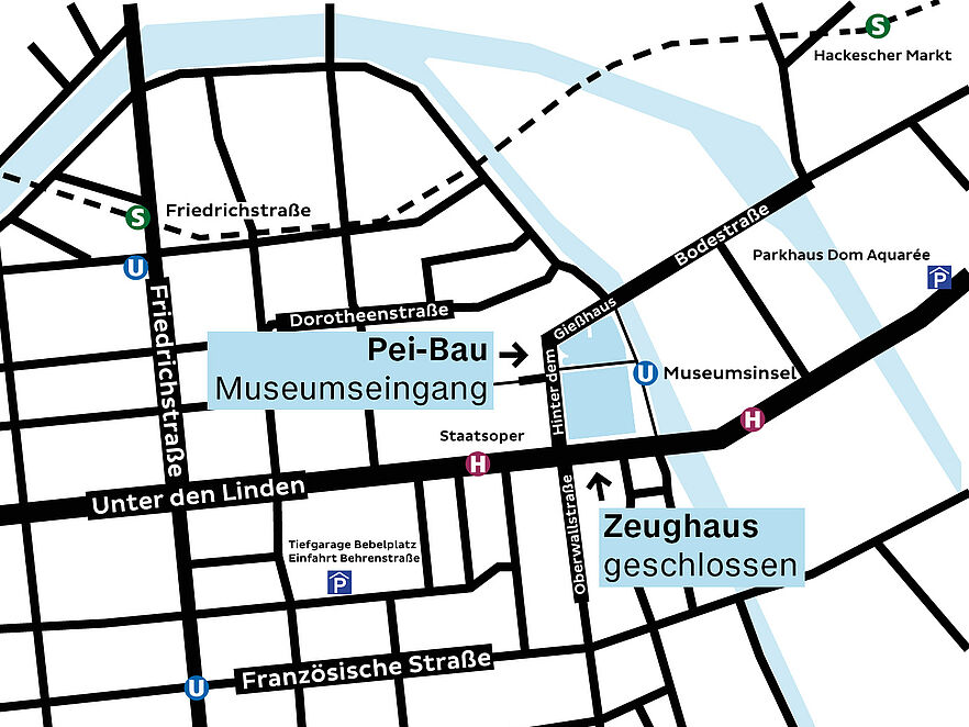 Lageplan des Deutschen Historischen Museums.