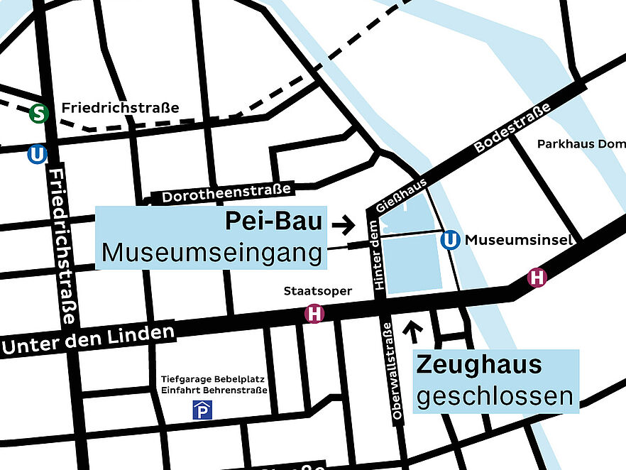 Lageplan des Deutschen Historischen Museums.