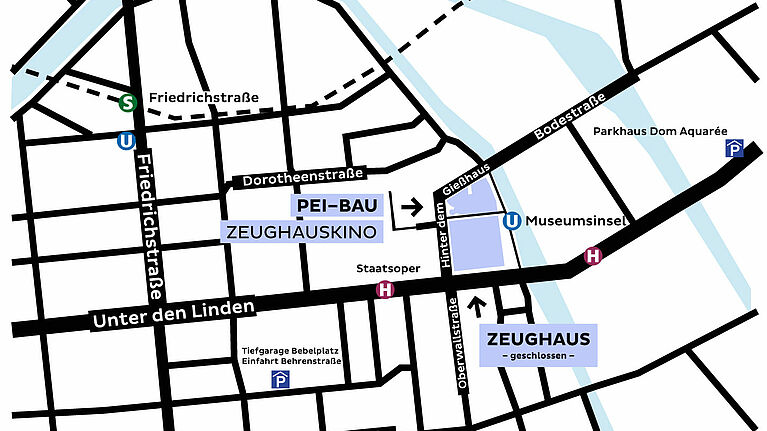 Lageplan des Deutschen Historischen Museums.