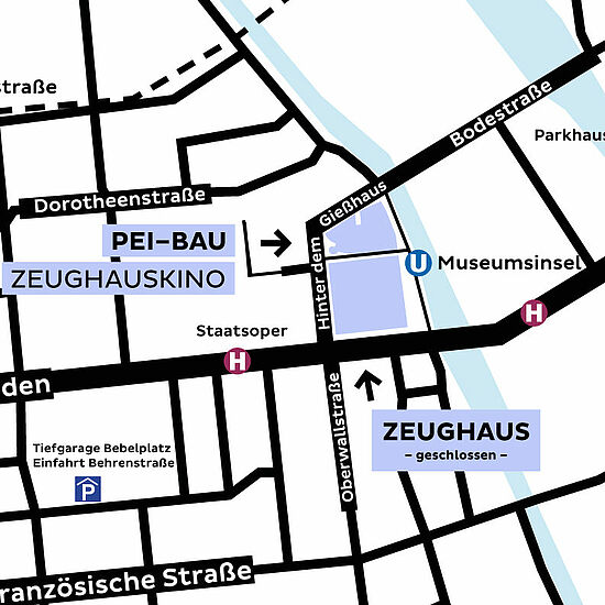 Lageplan des Deutschen Historischen Museums.