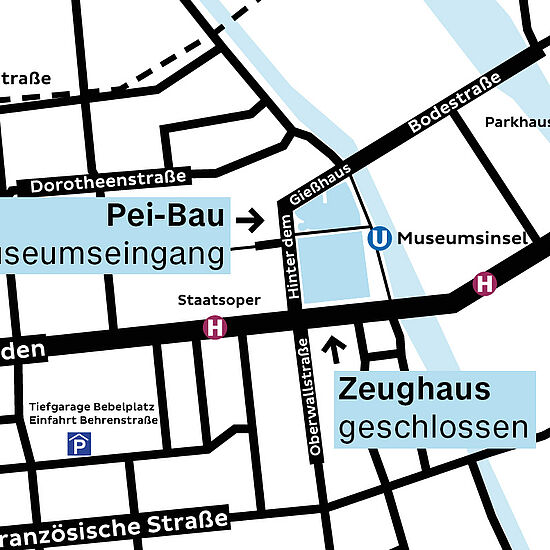 Lageplan des Deutschen Historischen Museums.