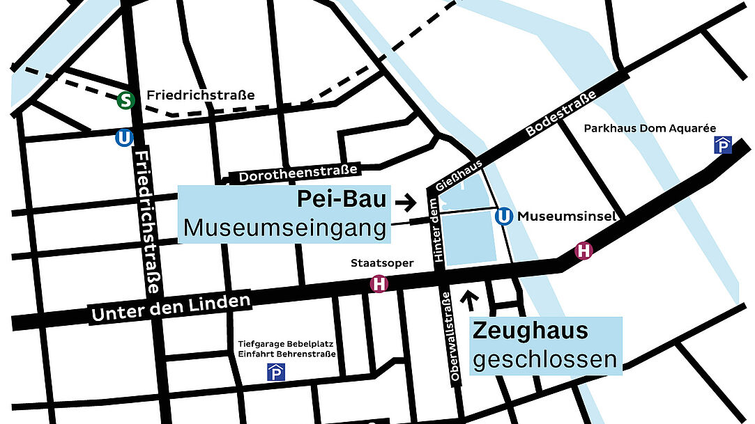 Lageplan des Deutschen Historischen Museums.