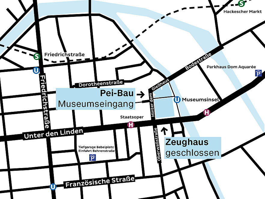 Lageplan des Deutschen Historischen Museums.