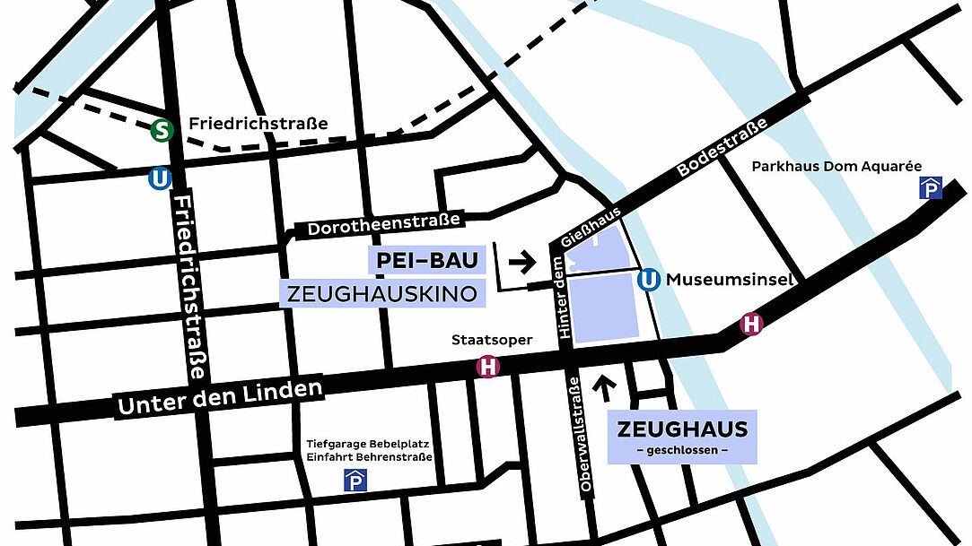 Lageplan des Deutschen Historischen Museums.