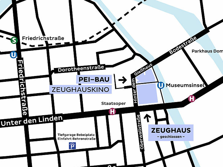 Lageplan des Deutschen Historischen Museums.