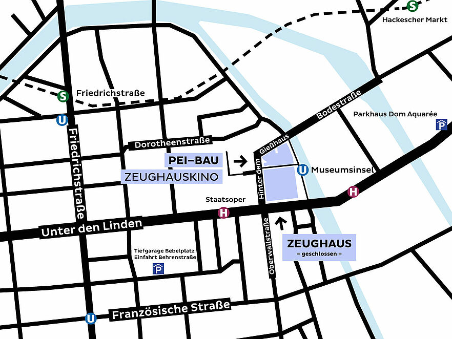 Lageplan des Deutschen Historischen Museums.