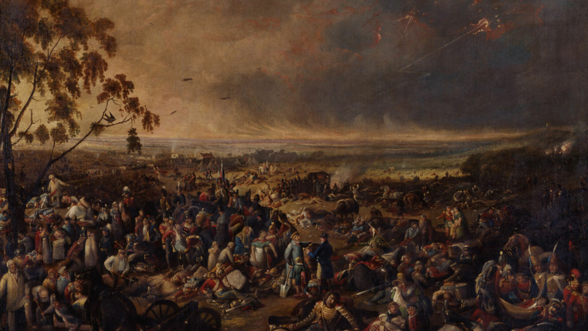 Am Morgen nach der Schlacht von Waterloo am 19. Juni 1815, John Heaviside Clark, um 1816 © DHM