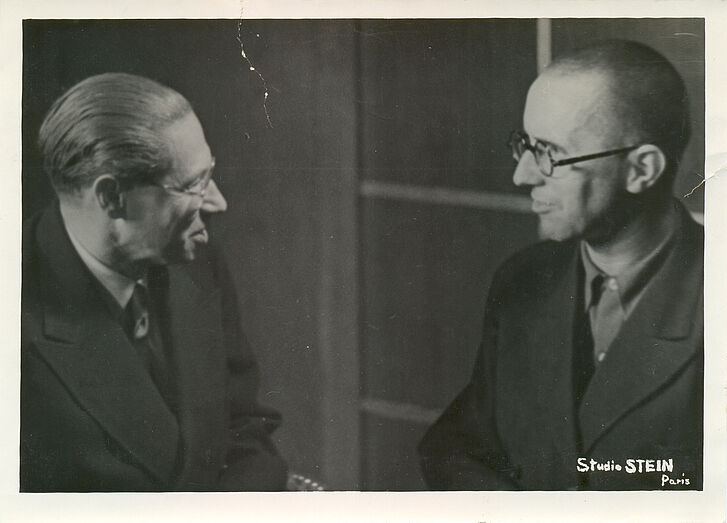 Lion Feuchtwanger and Bertolt Brecht at the International Writer