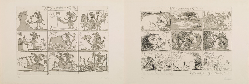 Sueno y Mentira de Franco (Planche I-II), Pablo Picasso, Paris 1937 © DHM