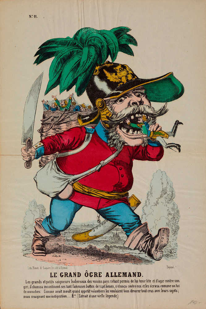 "LE GRAND ÔGRE ALLEMAND.", Pinot & Sagaire, Épinal 1866/1871 © DHM